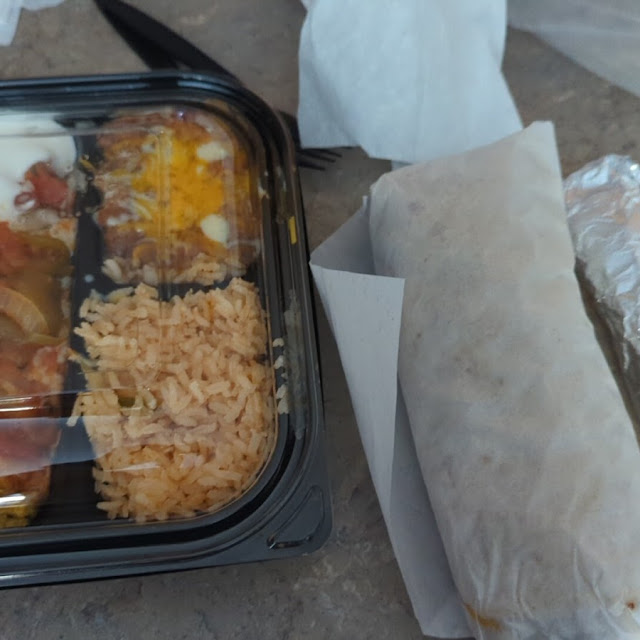 Not so Spanish Omelette and Ranchero Breakfast Burrito