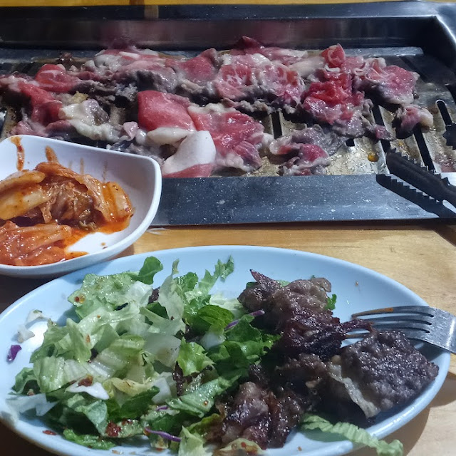 Kimchia Sald and Beef Brisket