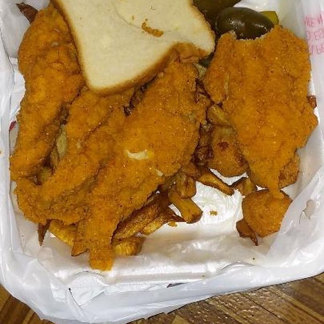 Fried Fish Fries Bread Jalapeno