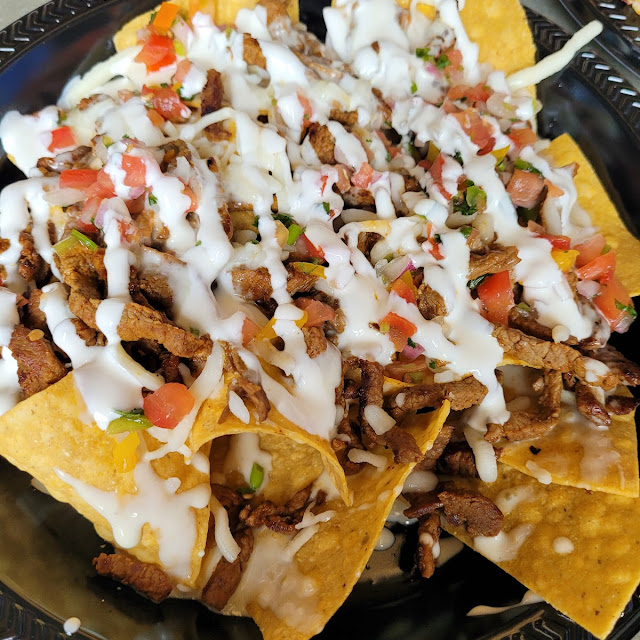 Grilled Chicken Nachos with Beans