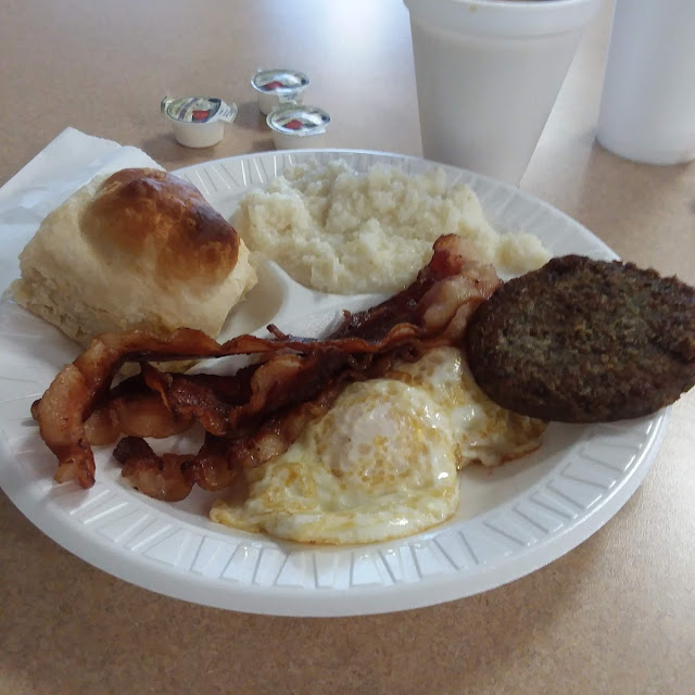Eggs Fried Medium Grits Cheese Biscuit Sausage