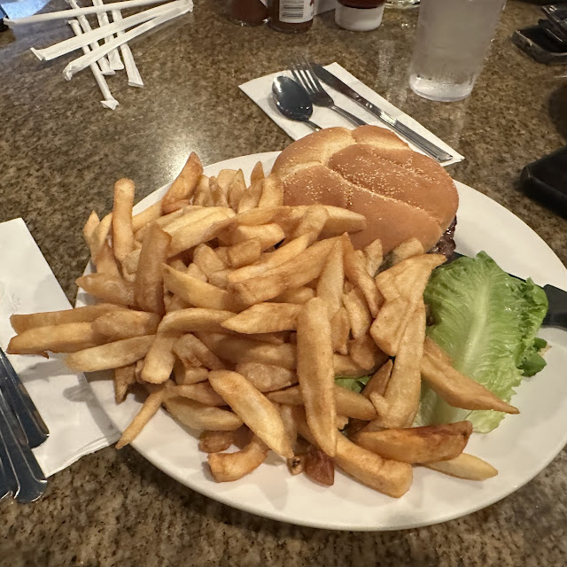 Fries and Cheeseburger