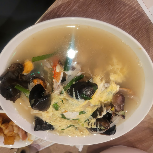 Spicy Seafood Noodle Soup with Pork Broth