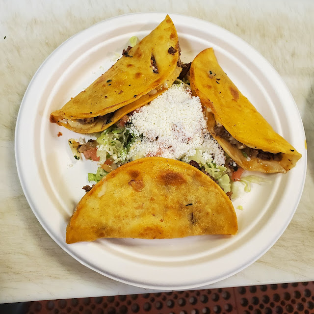 Barbacoa Quesadilla with Peppers and Onions