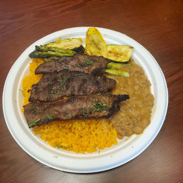 Steak Black Beans Rice Cilantro