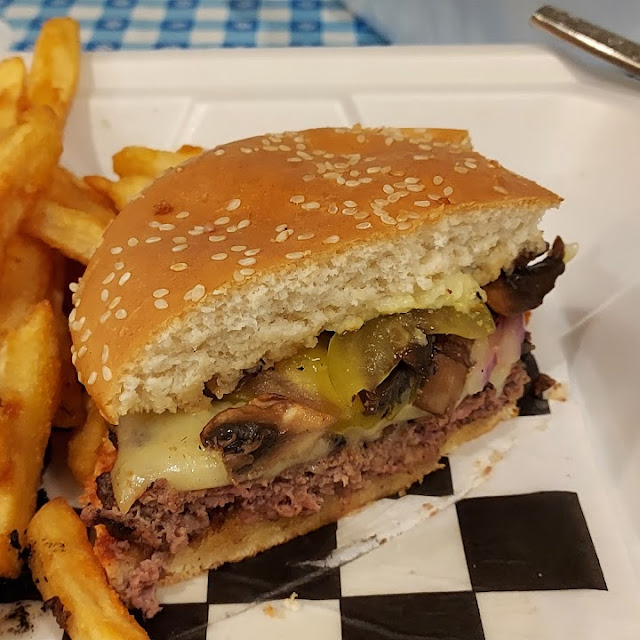 Mushroom Swiss Burger