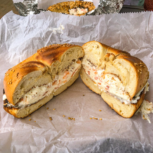 Sliced Nova with Cream Cheese