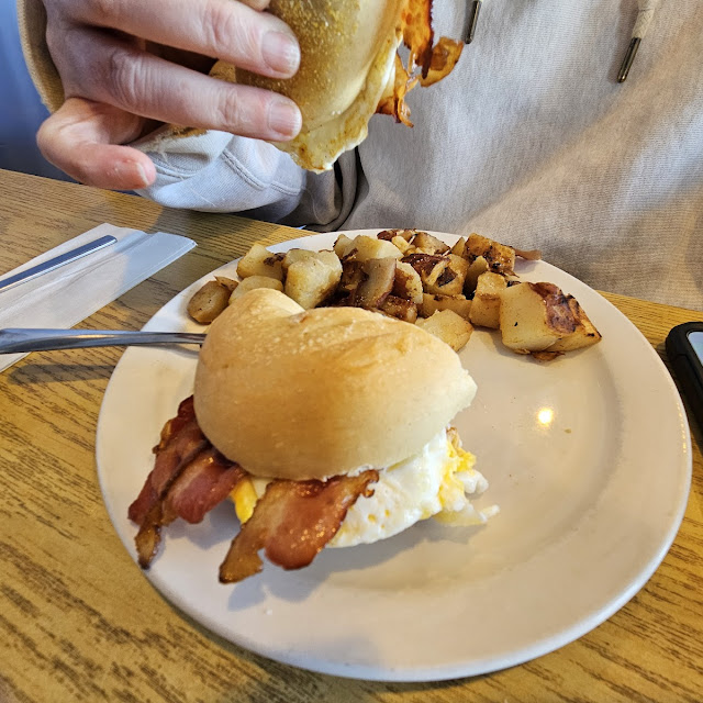Bacon Egg and Cheese on Bagels