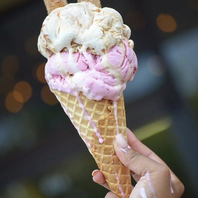 Funnel Cake with Ice Cream