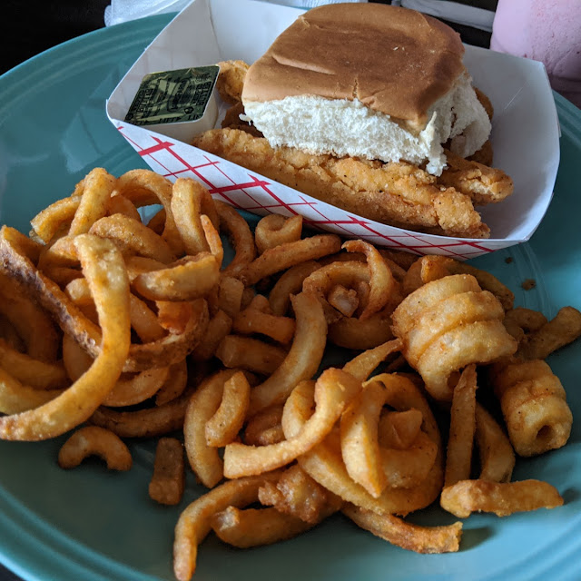 Chicken Tenders and Curly Fries