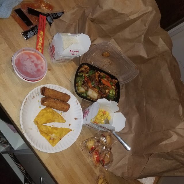 Happy Family White N Pork Fried Rice N Pork Egg Rolls