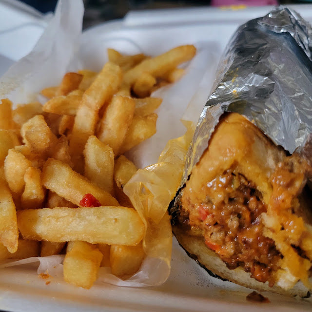 Chopped Cheese with Lettuce Tomato Mayo Fries & Soda
