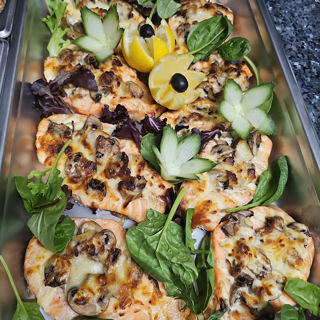 Salmon Mushroom Cheese