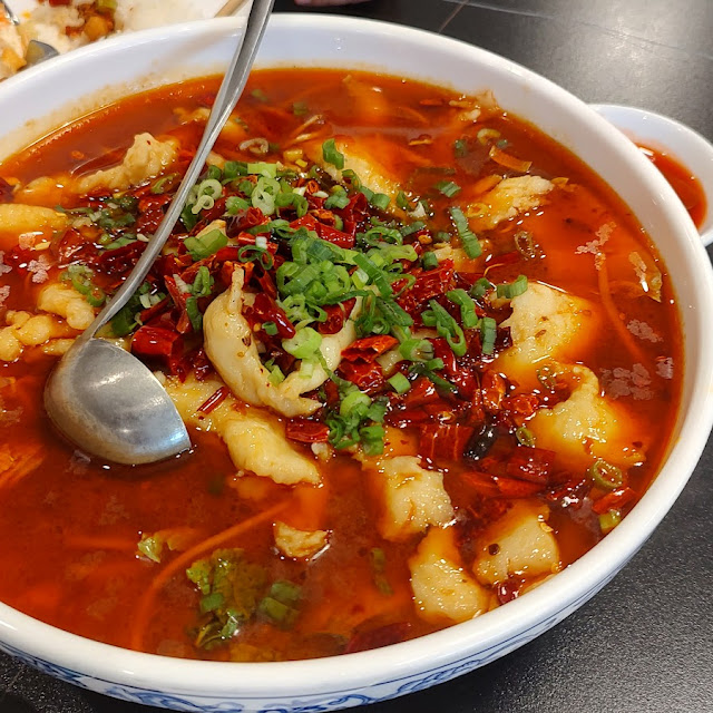 Boiled Fish Filets in Hot Chili Oil