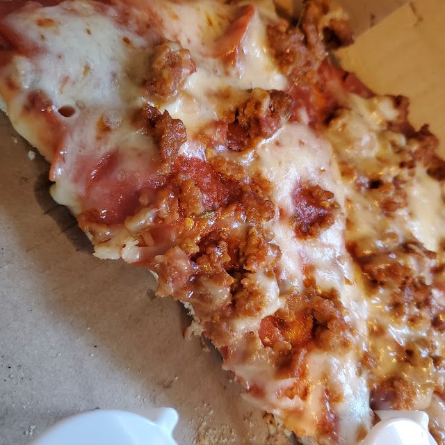 Pepperoni and Italian Sausage Pizza