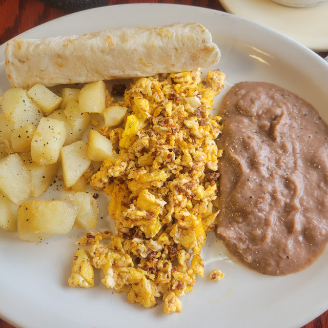 Chorizo and Eggs Breakfast Plate