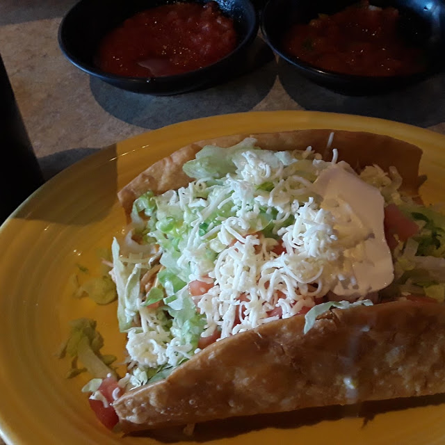 Two Tacos Rice & Beans