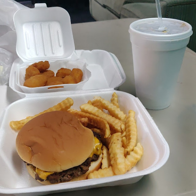 Cheese Burger and Fries