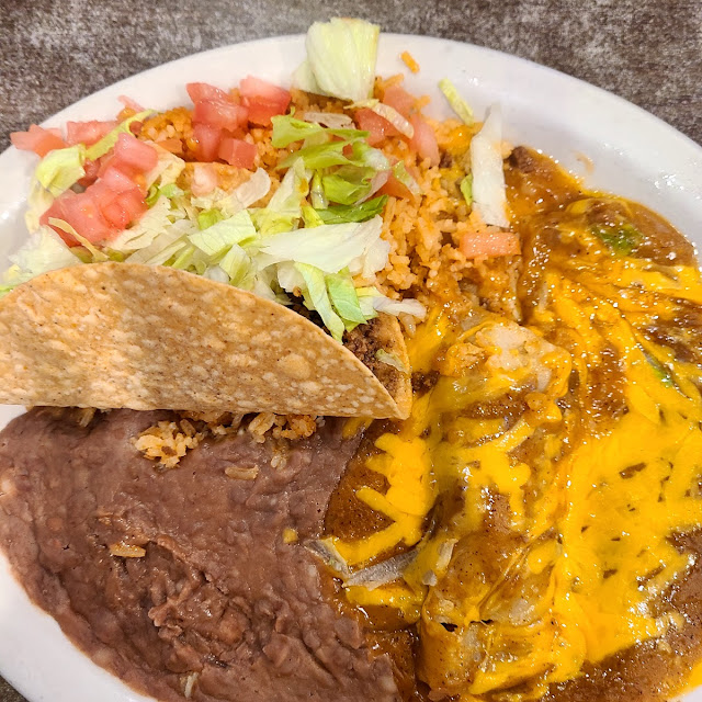 Beef Enchiladas Plate