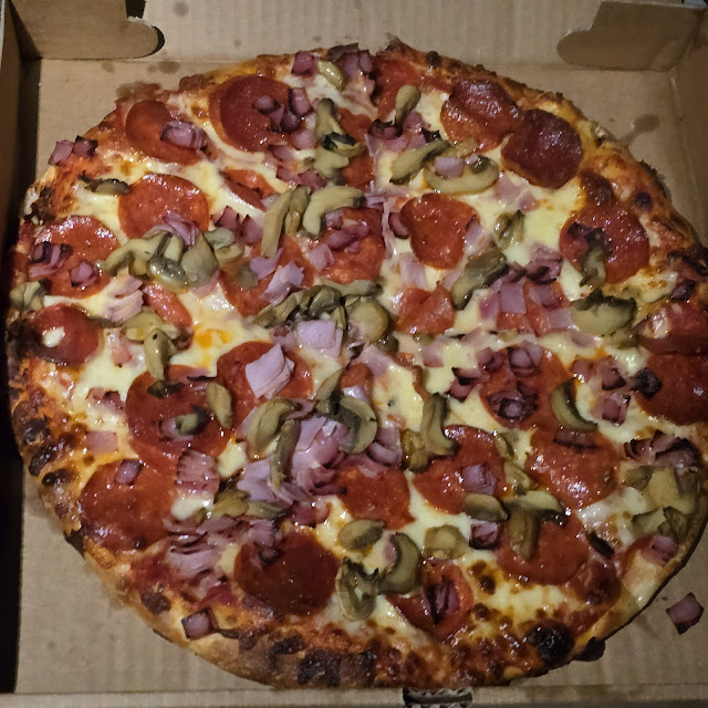 Ham Pepperoni Mushroom Pizza