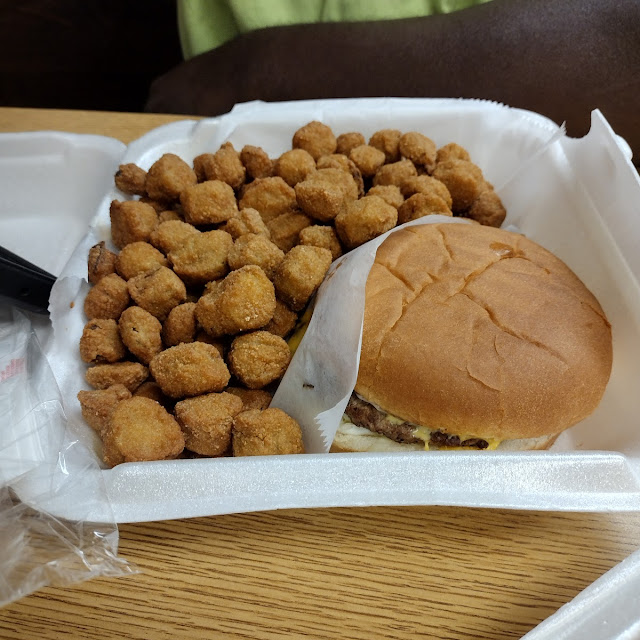 Hamburger with Okra