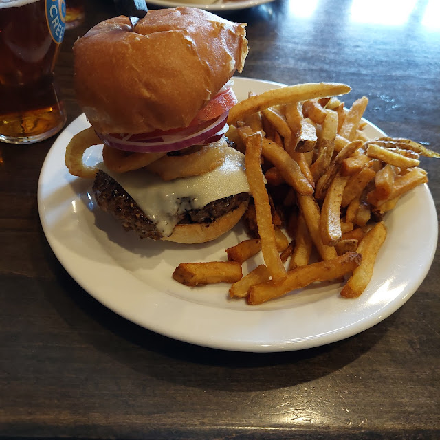 Peppercorn Burger and Fries