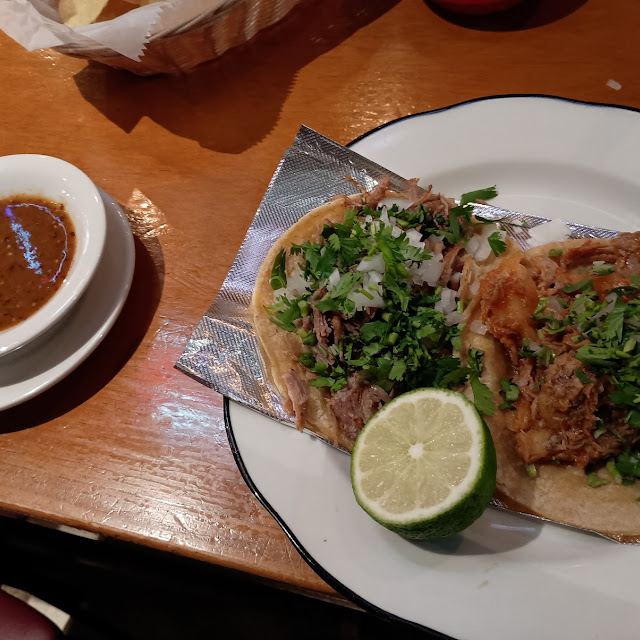 Al Pastor and Carnitas Tacos