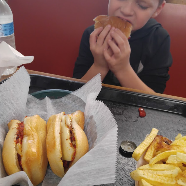 Pizza Burger and Fries