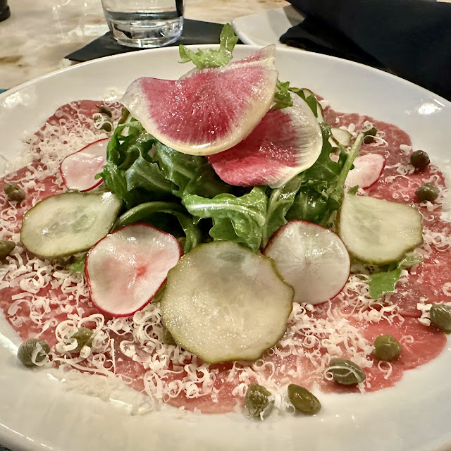 Beef Carpaccio Tuna Crudo & Wedge