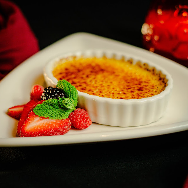Classic Creme Brulee with Fresh Seasonal Berries