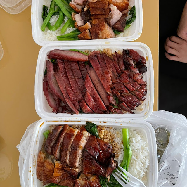 Roasted Duck Cold Chicken RG Pork over Rice 三宝饭