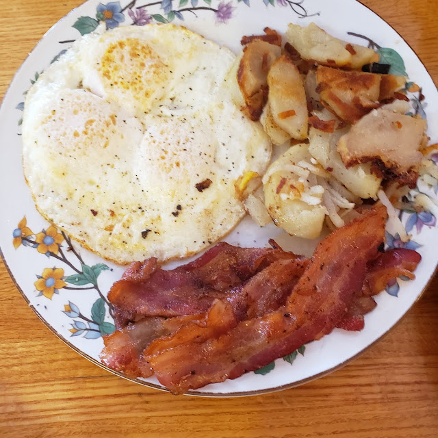 Eggs and Bacon with Potatoes