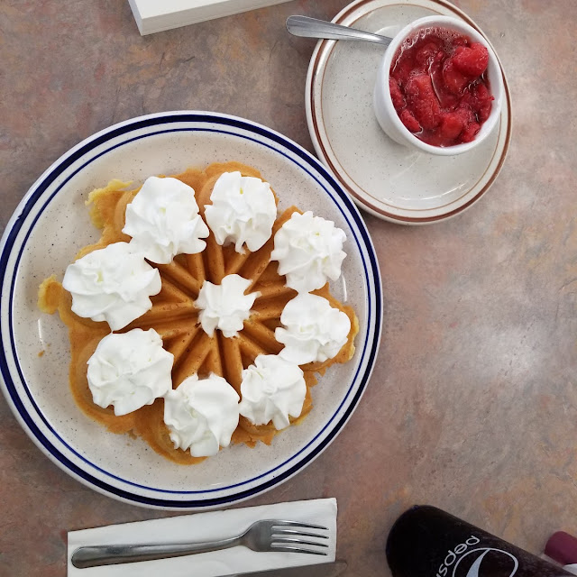 Waffle with Whipped Cream