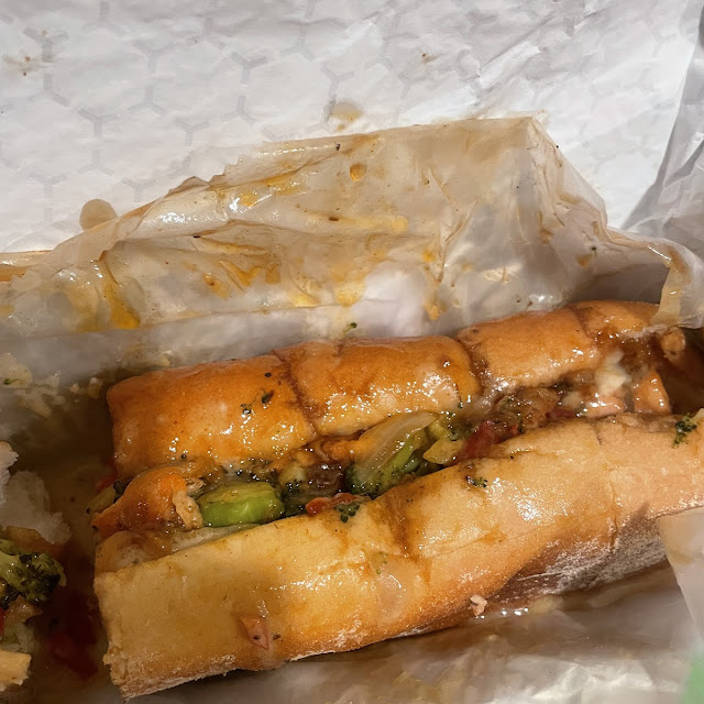 Honey Garlic Salmon Cheesesteak