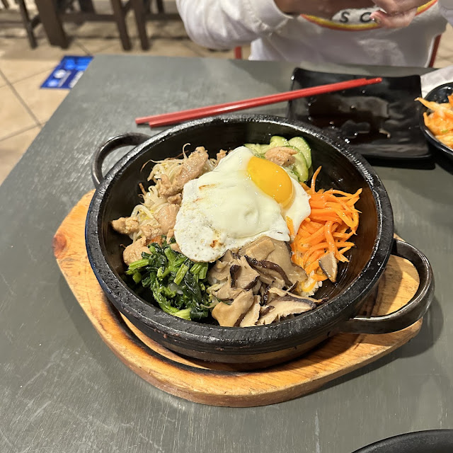 Hot Stone Bibimbap with Fried Egg