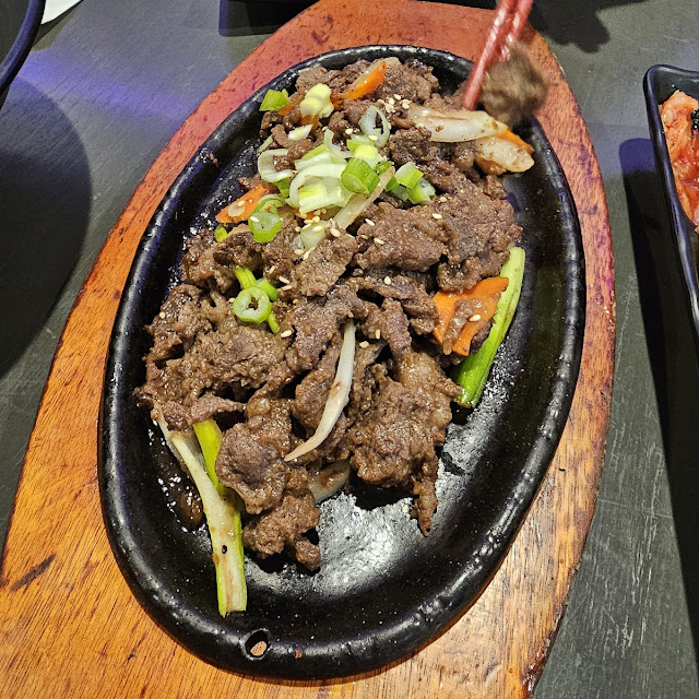 Beef Bulgogi and Spicy Pork