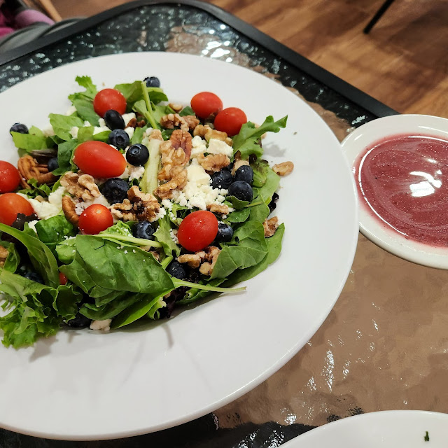 Blue Paradise Salad with Blueberry Vinaigrette