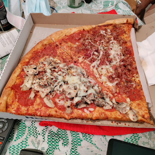 Pepperoni Pizza with Mushrooms and Extra Mozzarella