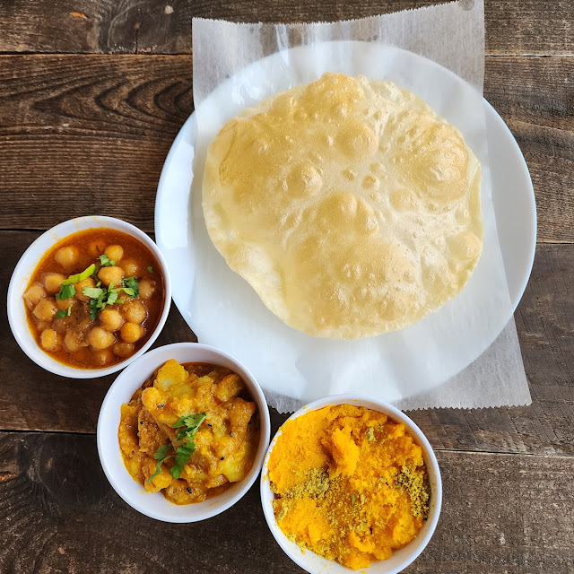 Halwa Puri Allu Bhaji Lahori Chana