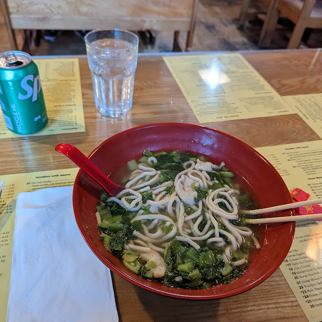 Mustard Green Chicken Noodle Soup