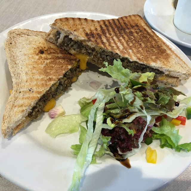 Haggis and Cheese Toastie