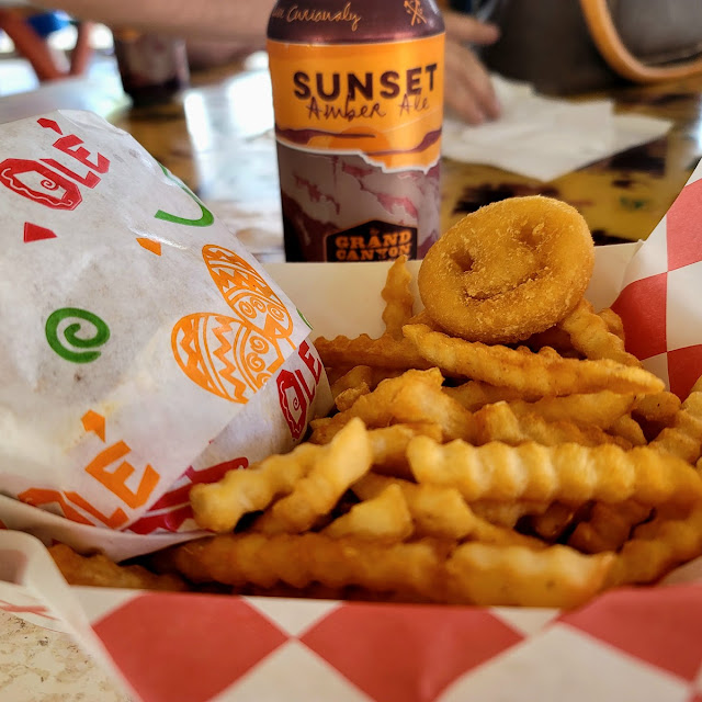Chorizo Burger and Fries