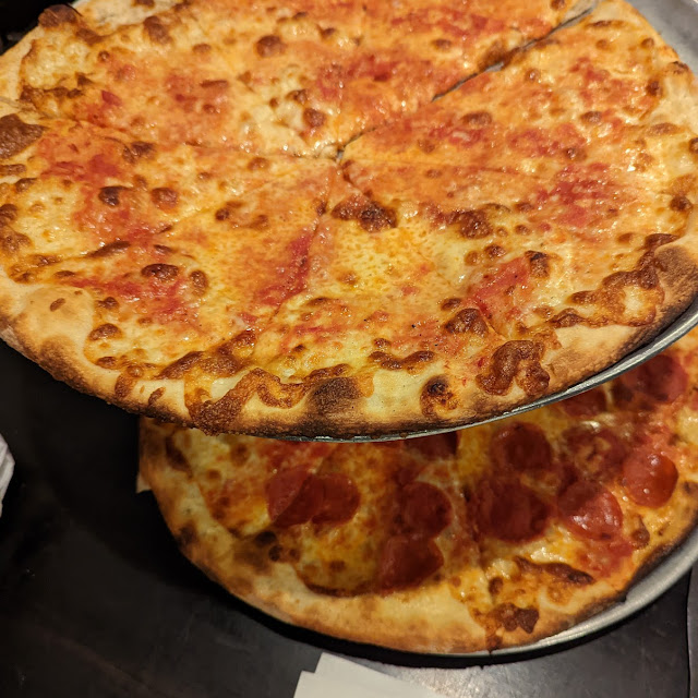 Cheese Pizza and Pepperoni Pizza