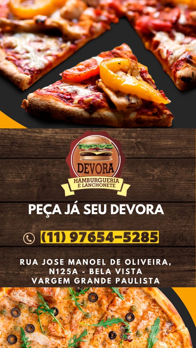 Devora Hamburgueria esfiharia e pizzaria