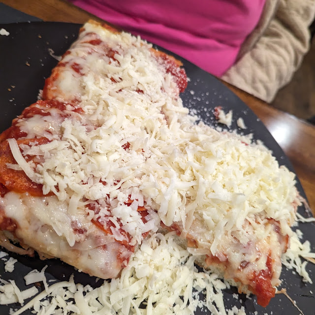 Pizza by the Slice Extra Cheese Pizza and Pepperoni