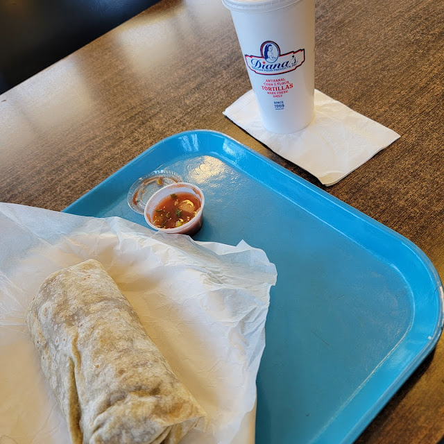 Potato and Beef Burrito