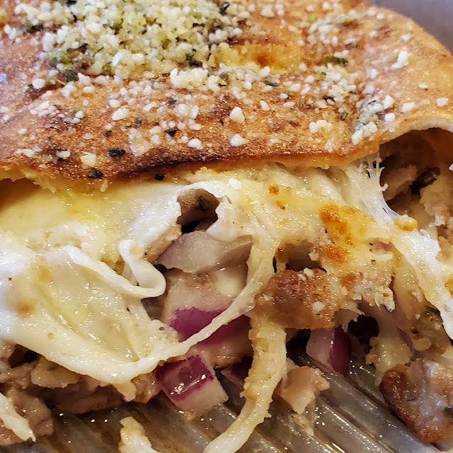 Sausage and Onion Calzone
