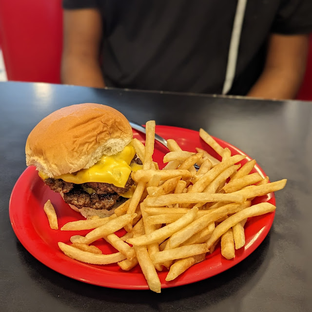 8 Burger and Fries