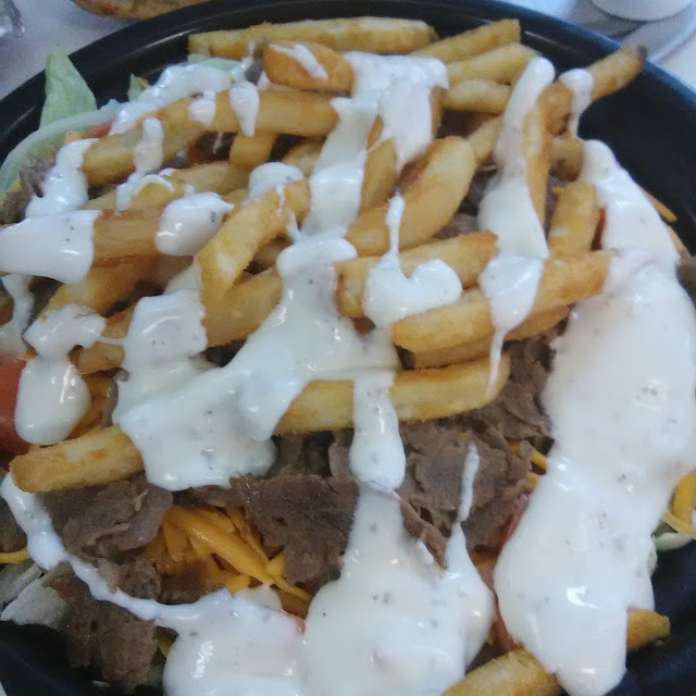 Steak Salad with Fries