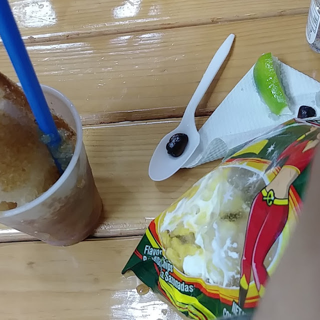 Conchitas and Tamarind Snow Cone